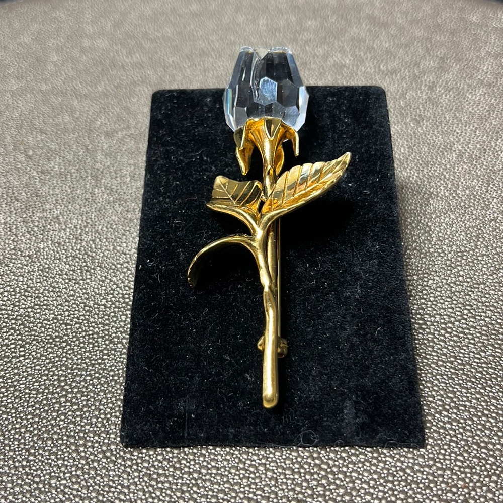 Swarovski Crystal Rose Brooch Memories Collection
